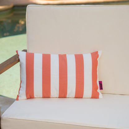 Coronado Stripe Rectangular Pillow - Orange