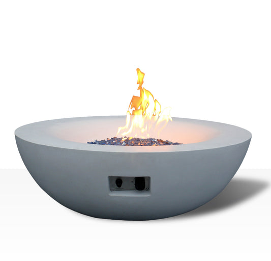 Outdoor Concrete Propane Gas Fire Pit Bowl