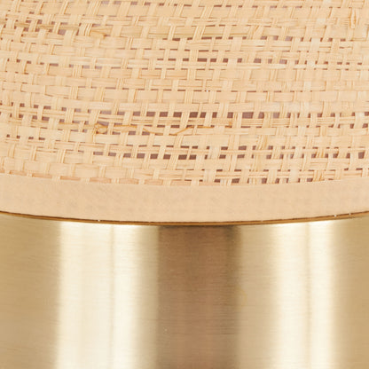 Cylinder - Rattan Contemporary Rattan Table Lamp