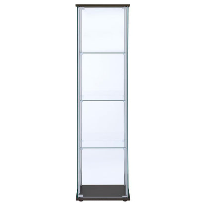 Bellatrix - 4-Shelf Clear Glass Curio Cabinet