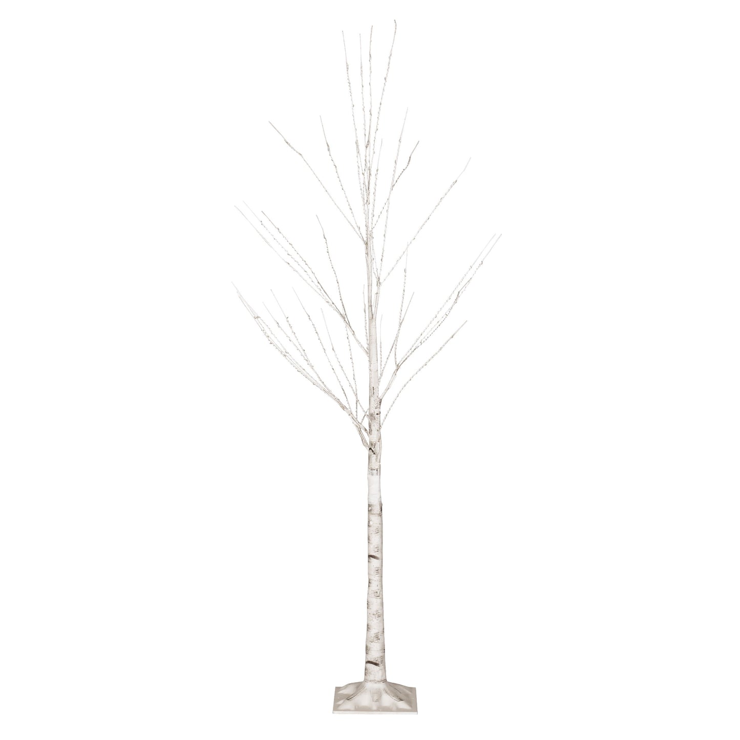 5Ft Birch Tree 200Led, Warm White Copper Wire Birch Tree Light, Base, Ip44 30V 6W