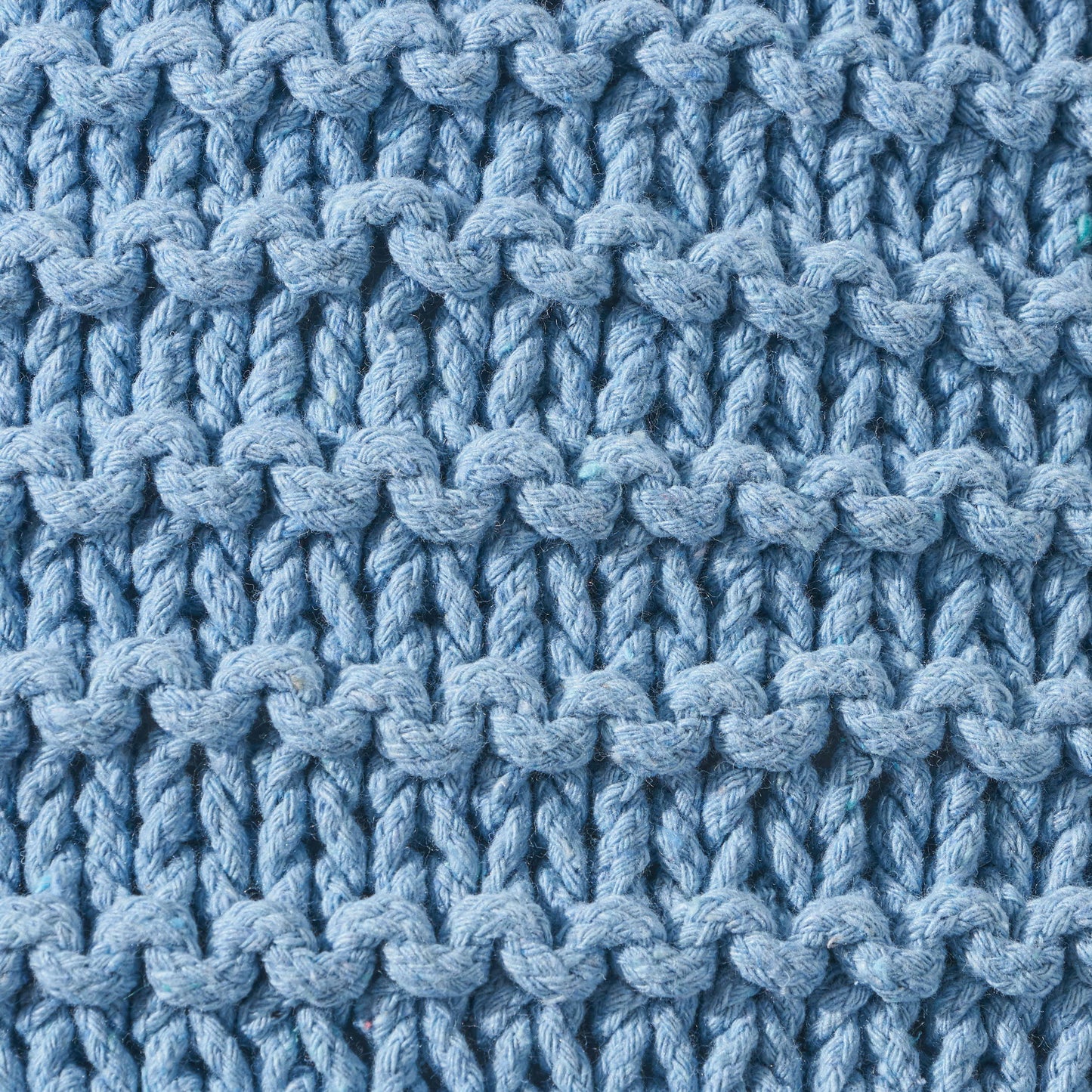 Knited Pillow - Blue