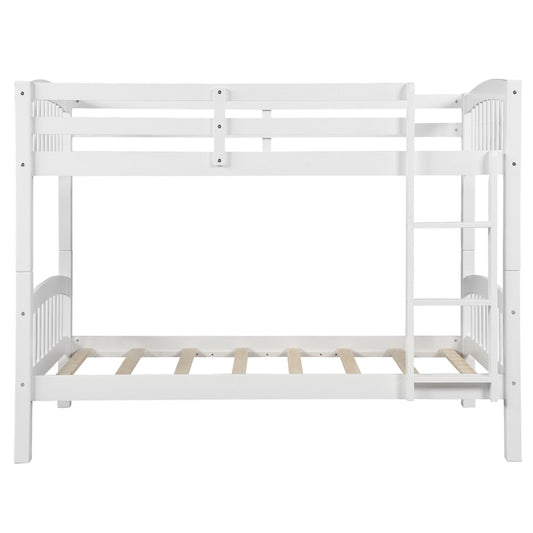 Twin Over Twin Bunk Bed - White