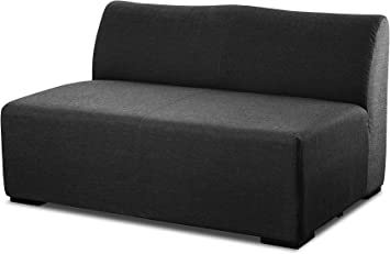 Polyester Blend Loveseat - Charcoal