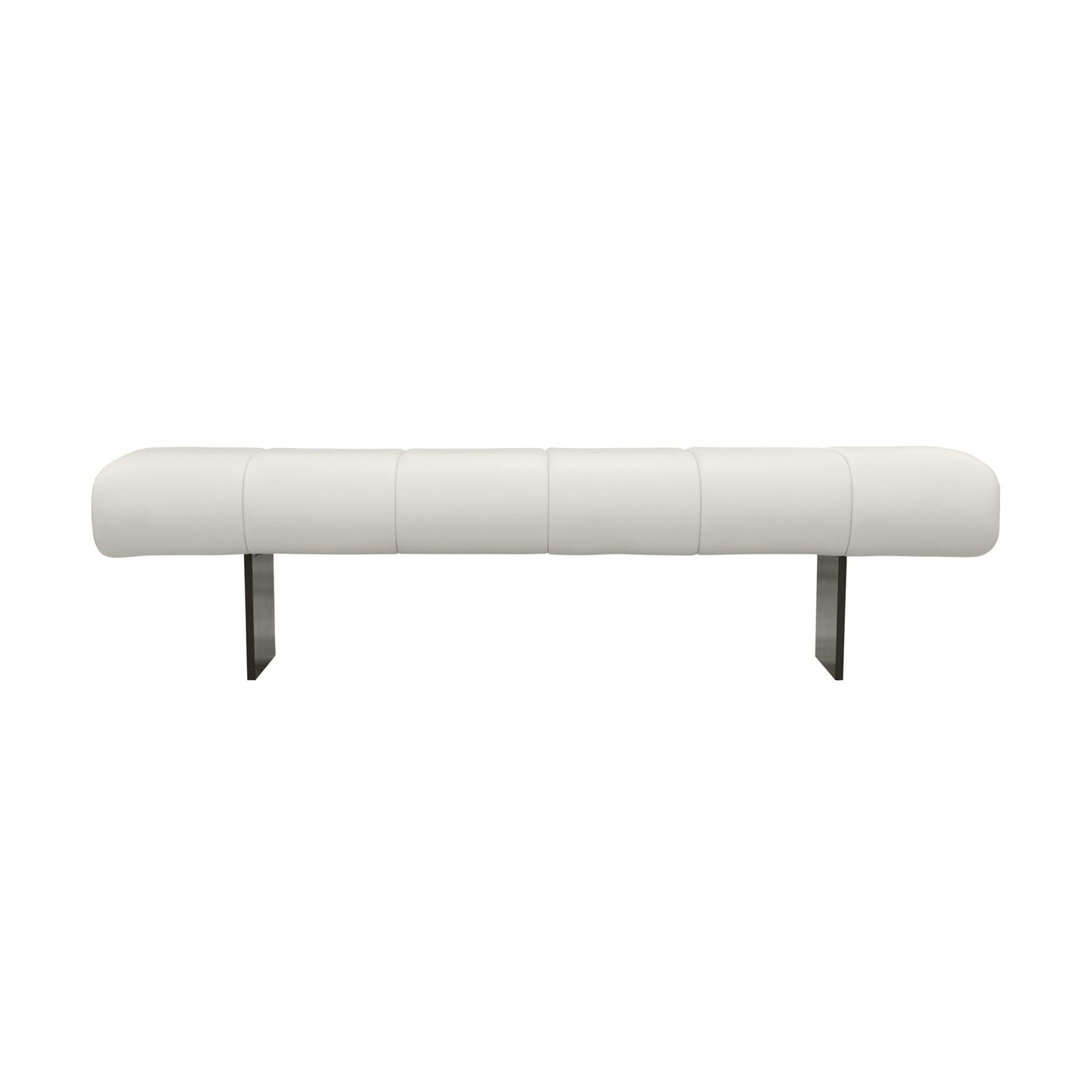 Karol - Vegan Leather Bench - Cream