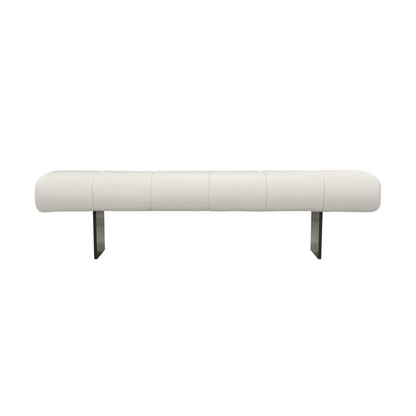 Karol - Vegan Leather Bench - Cream