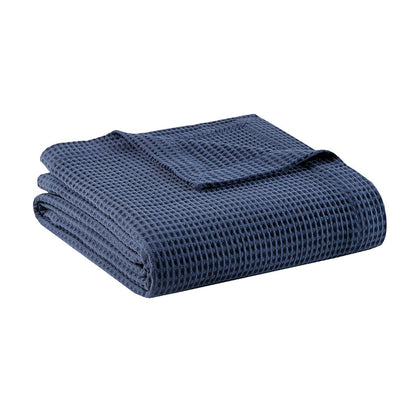 Cotton Blanket Blue