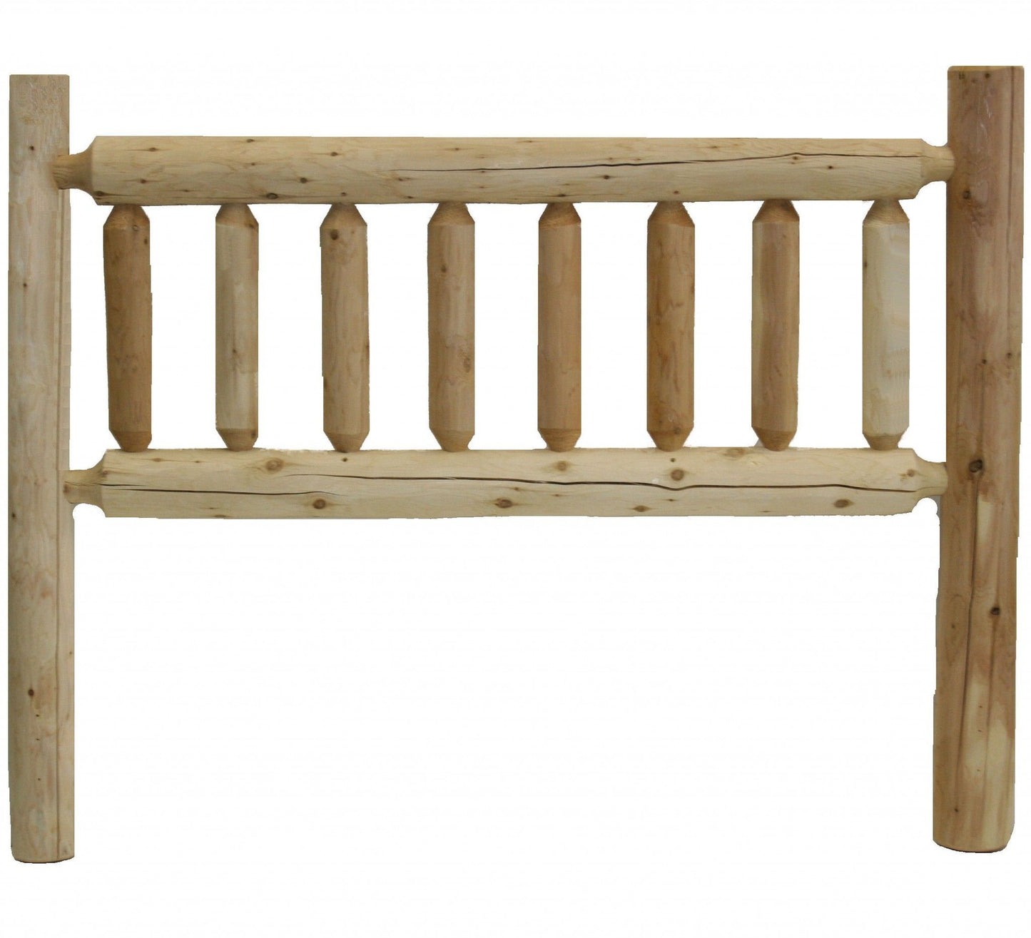 Cedar Log Twin Headboard - Natural Light Honey