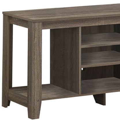 Open Shelving, TV Stand - Deep Taupe