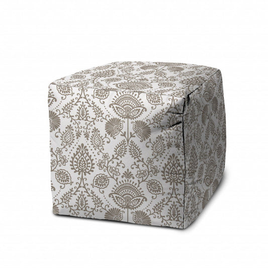 Cube Indoor / Outdoor Pouf Cover - Taupe