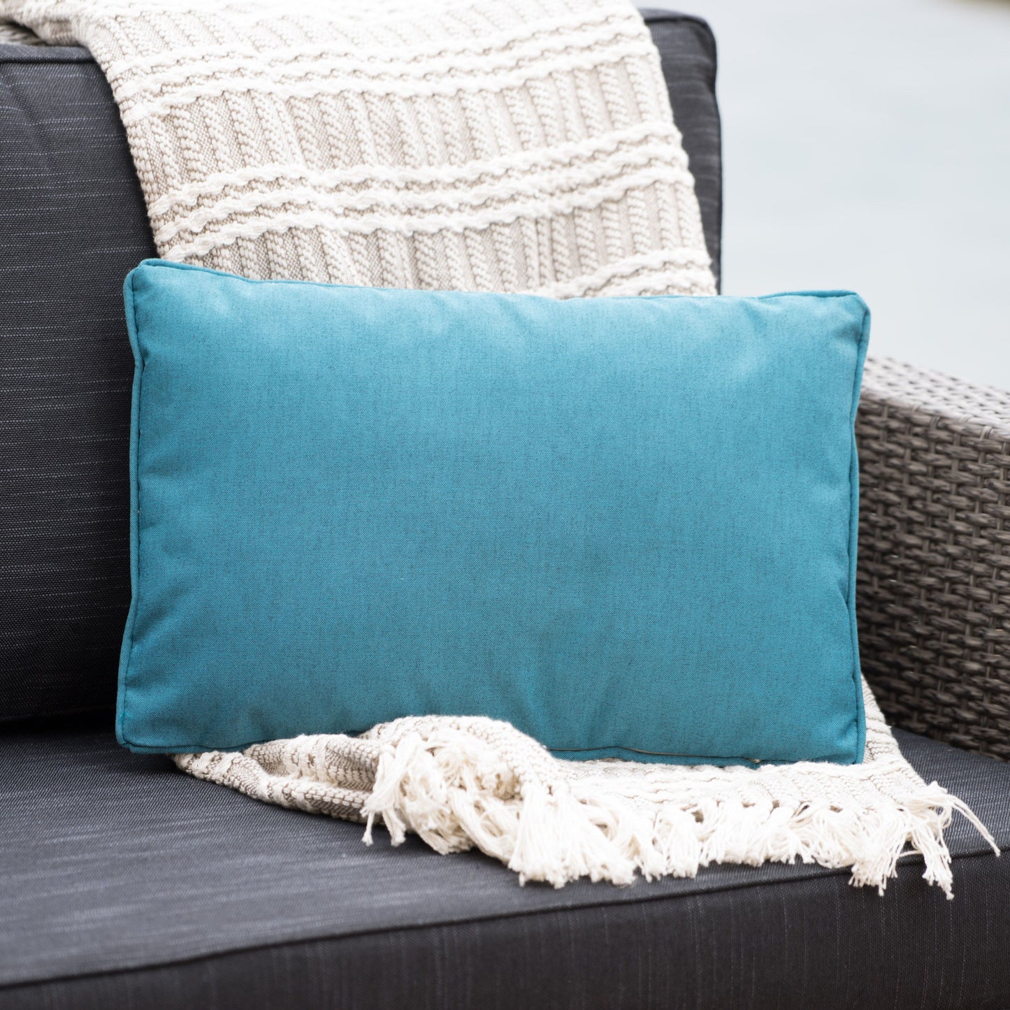 Coronado - Rectangular Pillow - Teal