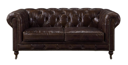 Aberdeen - Loveseat - Vintage Brown Top Grain Leather