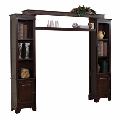 Modern Wood Entertainment Center - Dark Brown