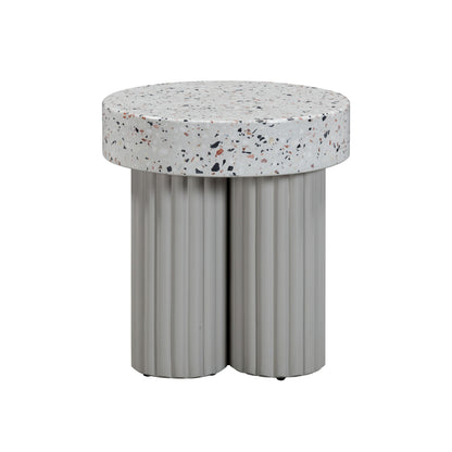 Clover - Indoor / Outdoor Round Side Table - Terrazzo