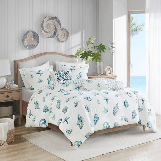 3 Piece Duvet Cover Set - Blue