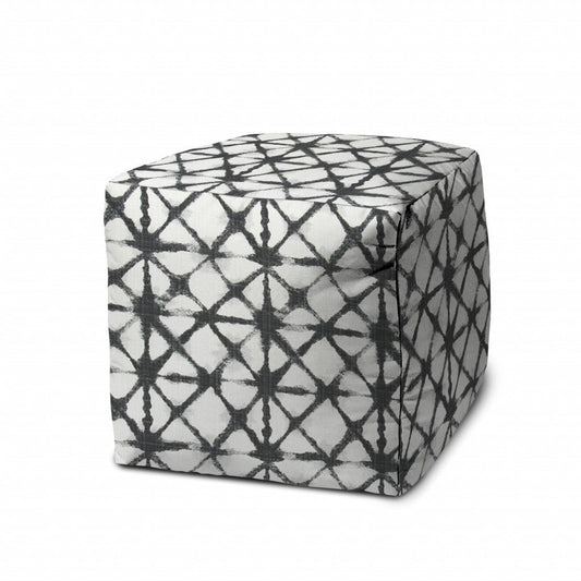 Cube Indoor / Outdoor Pouf Cover - Gray