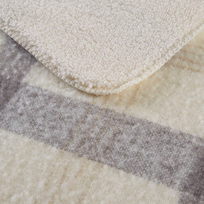 Faux Mohair To Sherpa Throw