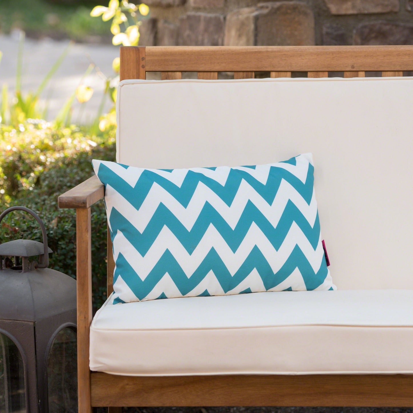 Marisol Chevron Rectangular Pillow - Teal