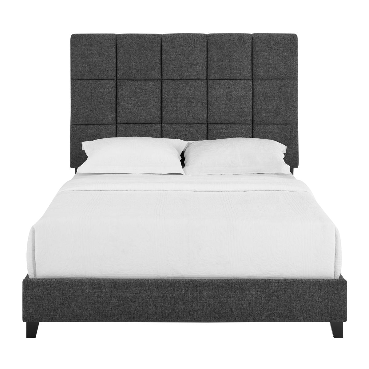 Squares Upholstered Platform Bed