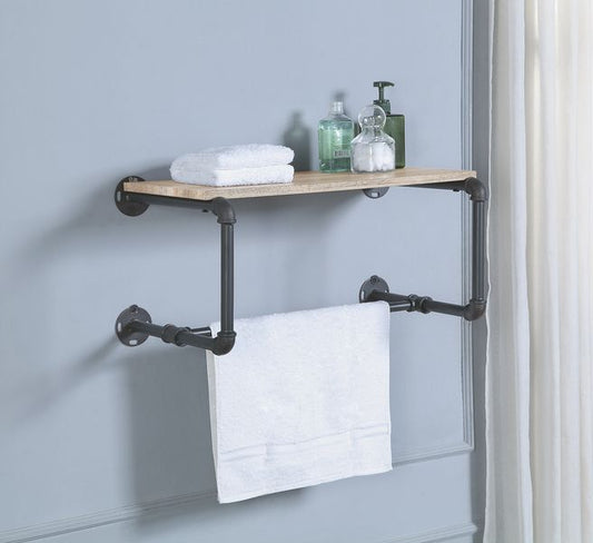 Brantley - Wall Shelf - Oak & Sandy Gray Finish