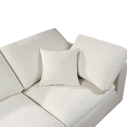 Modern Modular Sectional Sofa Set, Self-customization Design Sofa, White