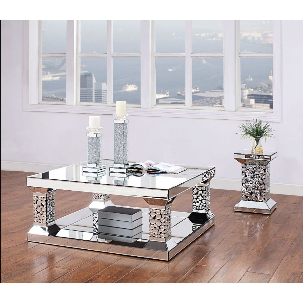 Kachina - Coffee Table - Mirrored & Faux Gems