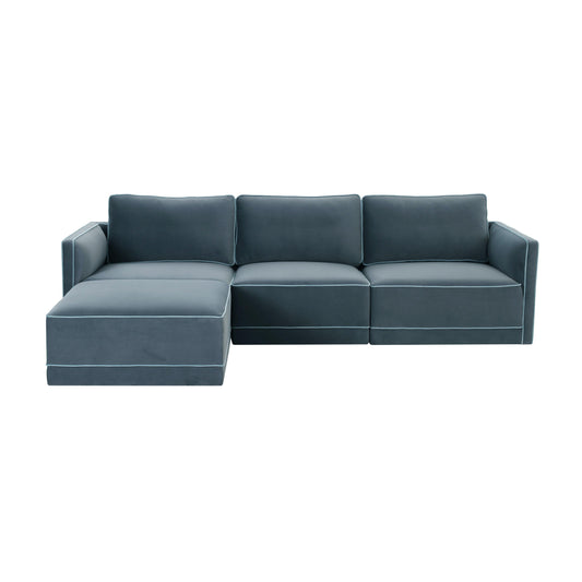 Willow - Modular Sectional - Misty Blue