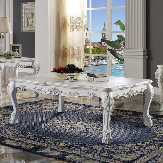 Dresden Coffee Table - Bone White Finish