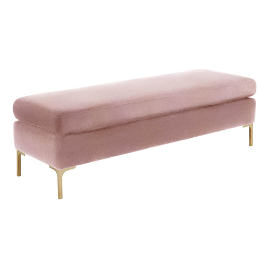 Delilah - Textured Velvet Bench