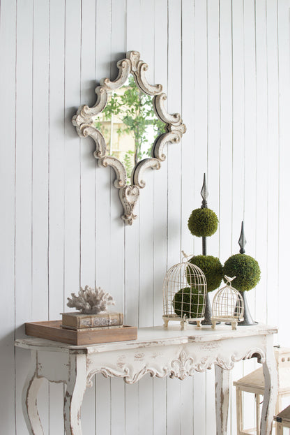 Slimline Console Table, For Hallway Living Room Bedroom - Whitewash