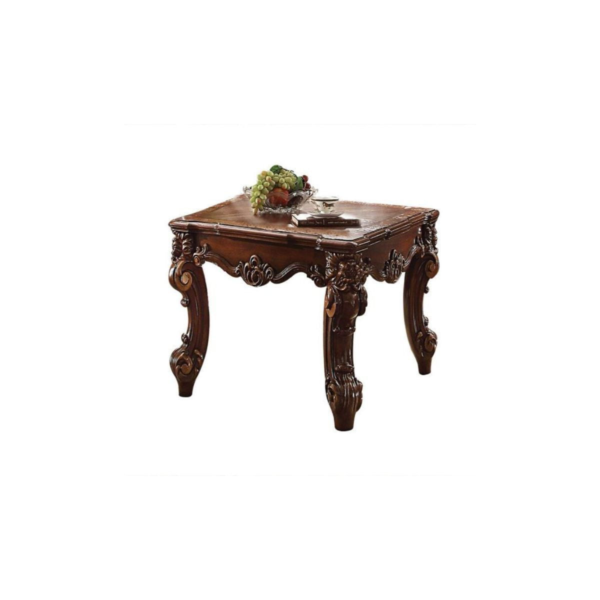 Manufactured Wood Square End Table - Cherry