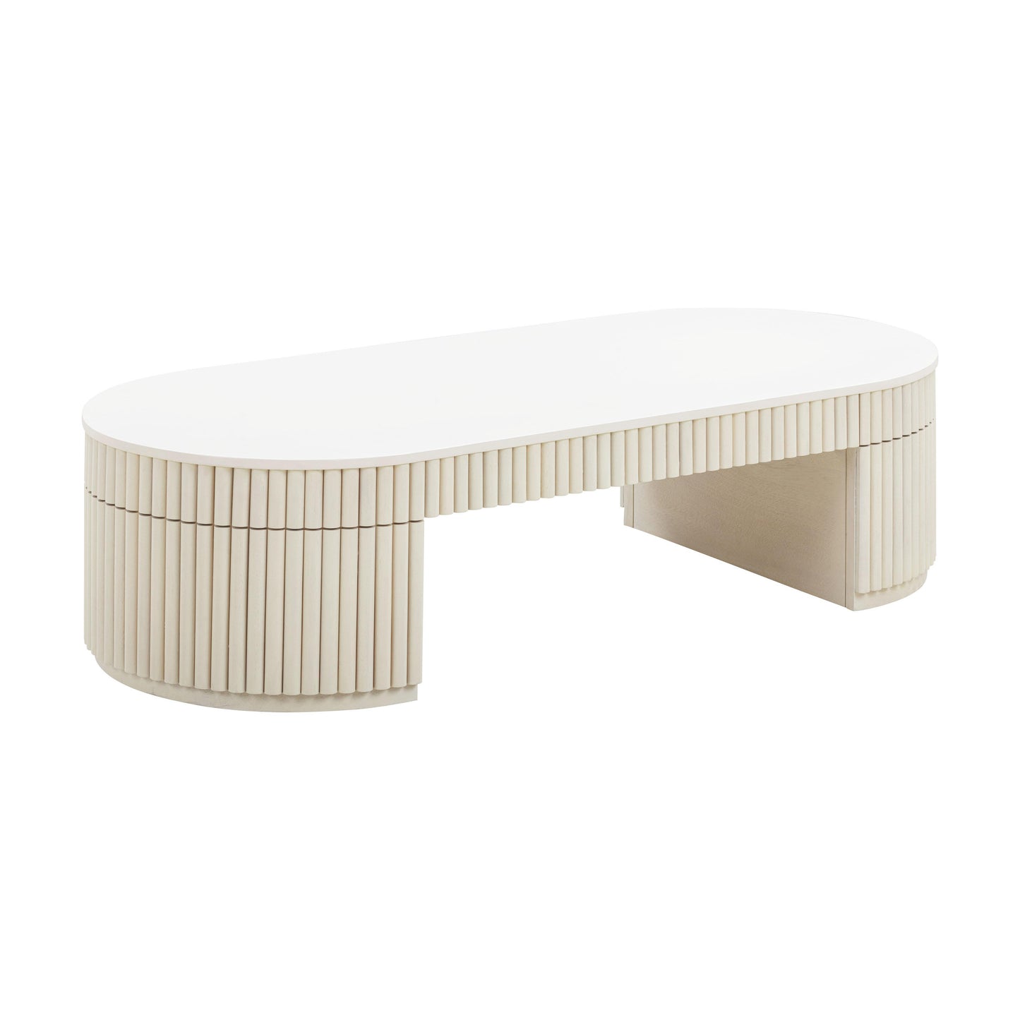 Bella - Oval Coffee Table - Cream