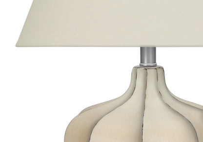 Resin Transitional Lighting, Table Lamp - Cream