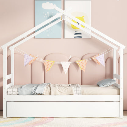 House-Shaped Bed With Trundle