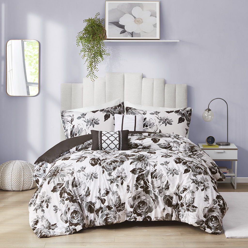 Dorsey Floral Print Duvet Cover Set