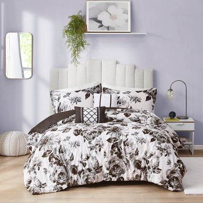 Dorsey Floral Print Duvet Cover Set