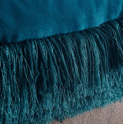 Decorative Shaggy Pillow (18 In X 18 In) - Teal