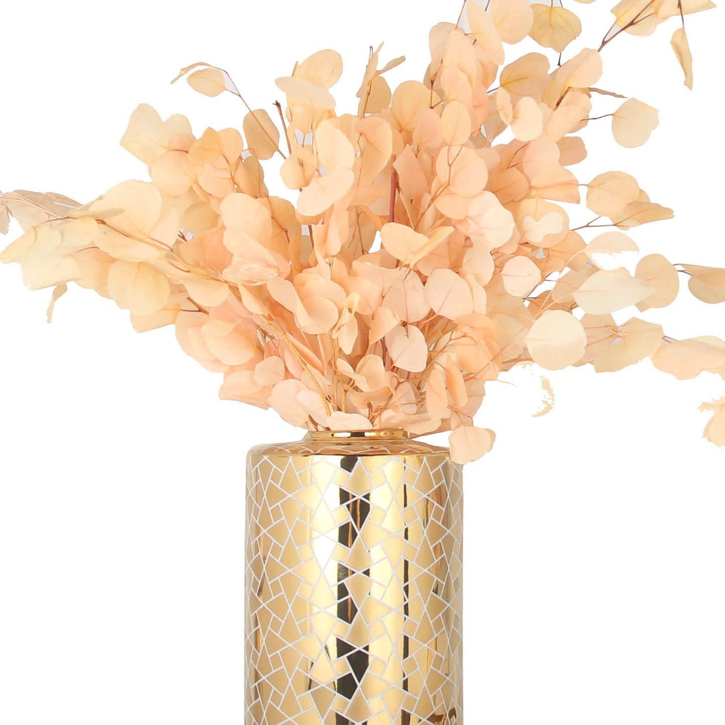 Exquisite Gold Ginger Jar With Removable Lid