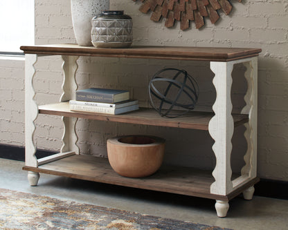 Alwyndale - Antique White / Brown - Console Sofa Table