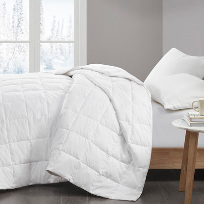 Goose Feather And Down Filling All Seasons Blanket, White