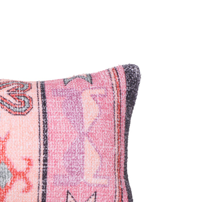 Persia - Cotton 27" x 10" Bolster Pillow - Pink