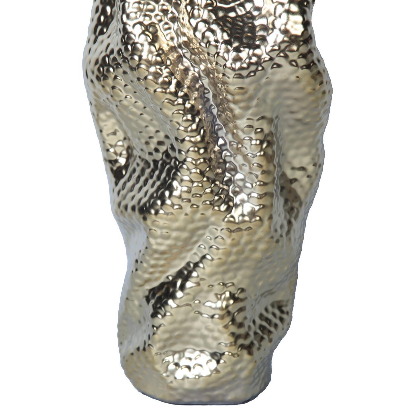 Modern And Elegant Ceramic Vase With Gold Texture