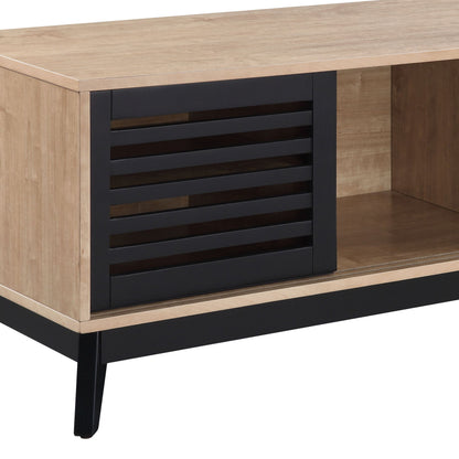 Gamaliel - TV Stand - Espresso / Oak