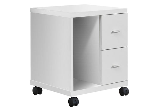 Particle Board Hollow Core 2 Drawers Office Cabinet - White