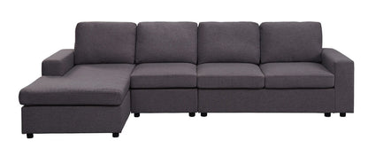 Dunlin - Linen Reversible Modular Sectional Sofa Chaise