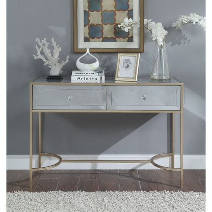 Wisteria - Accent Table - Mirrored & Rose Gold