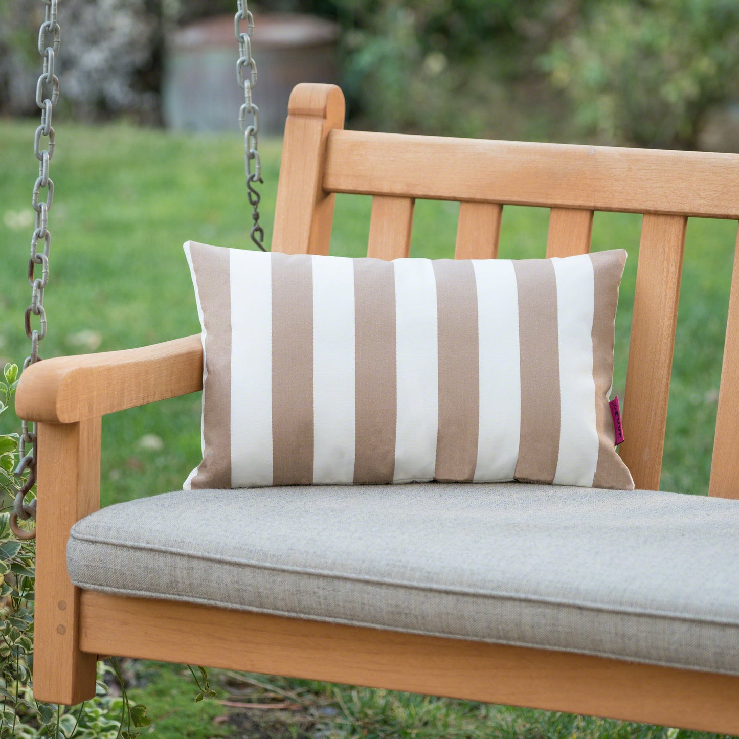 Coronado Stripe Rectangular Pillow - Brown