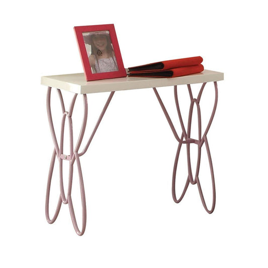 Priya II - Nightstand - White & Light Purple