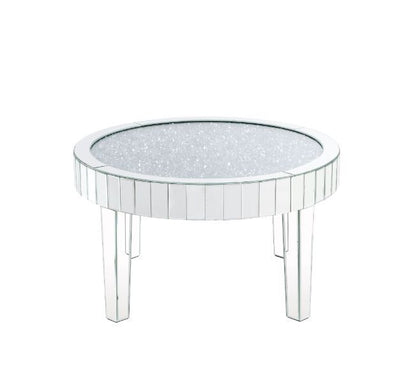 Ornat - Coffee Table - Mirrored & Faux Diamonds - 18"