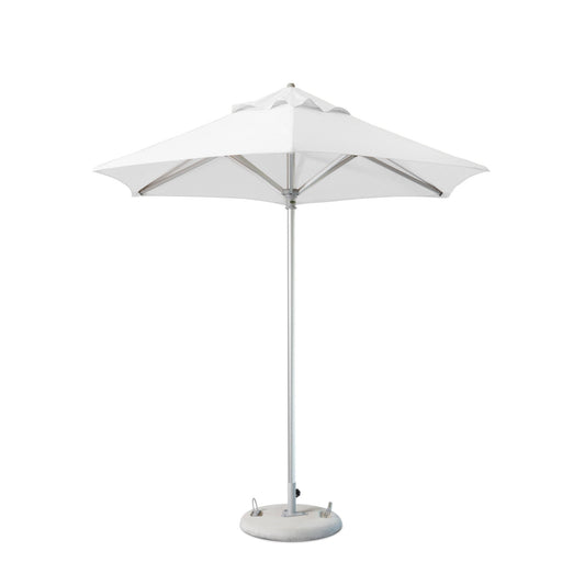 Polyester Round Market Patio Umbrella - White